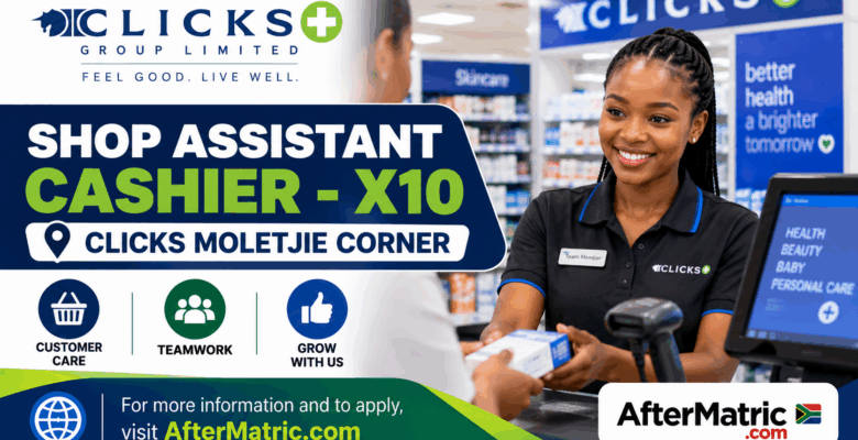 Shop Assistant Cashier - X10 Clicks Moletjie Corner